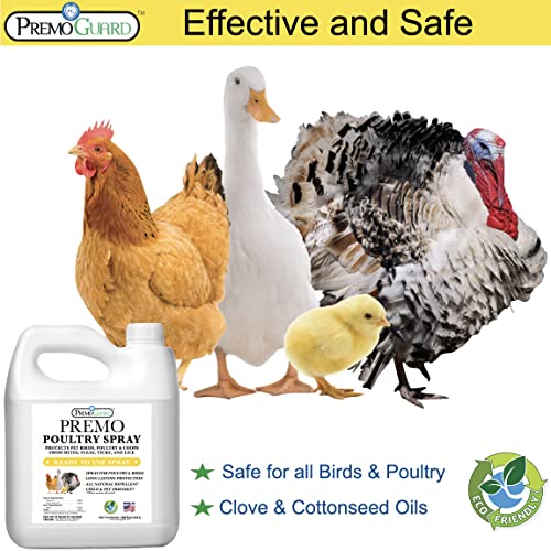 Poultry Spray 128 oz | Plant Based, Natural, Non-Toxic | Premo Guard