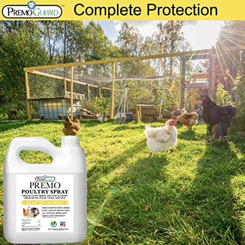 Poultry Spray 128 oz | Plant Based, Natural, Non-Toxic | Premo Guard