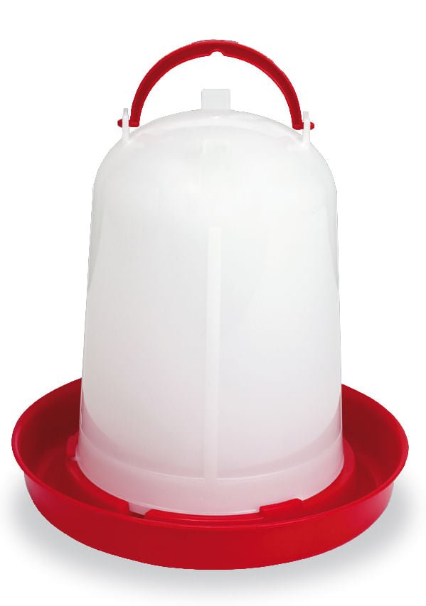 Economy Plastic Poultry Waterer - Durable Snap-Together Chicken Watere