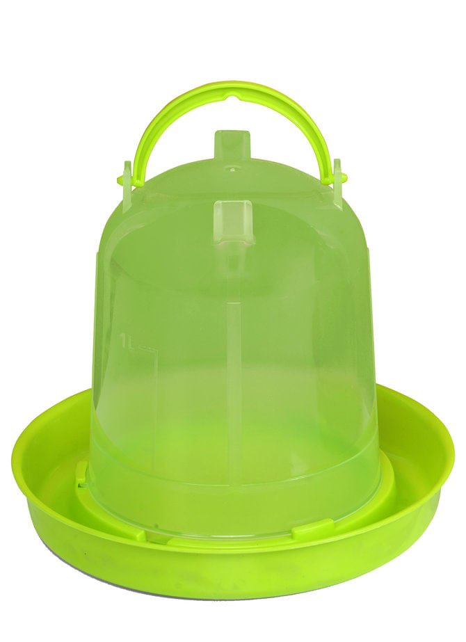 Economy Plastic Poultry Waterer - Durable Snap-Together Chicken Watere