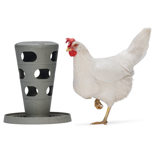 Feed Tower for Chickens - Eco-Friendly - Low-Waste Feeding for Backyar