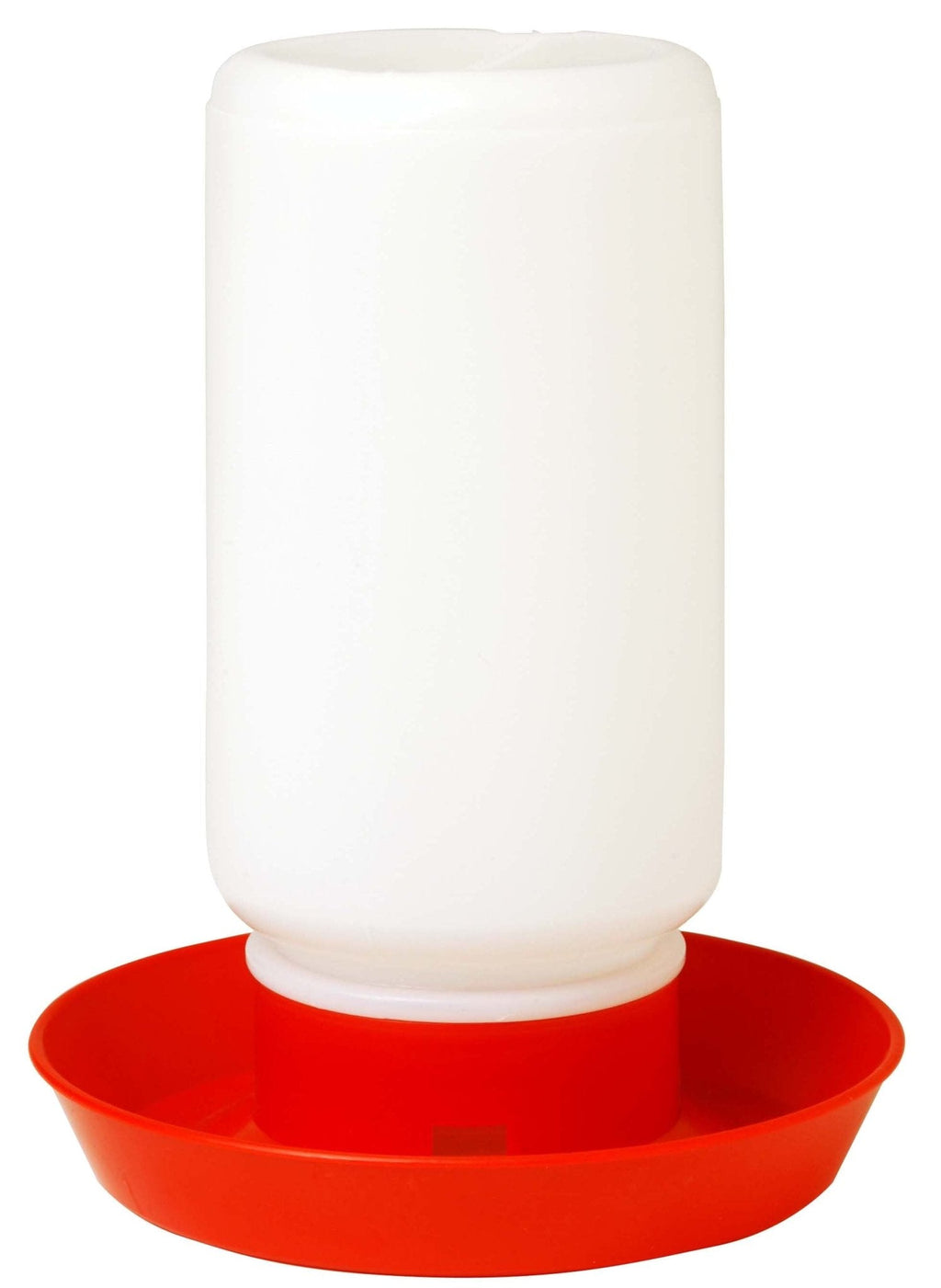 Little Giant 1 Quart Chicken Feeder & Waterer - Plastic Screw-On Jar &