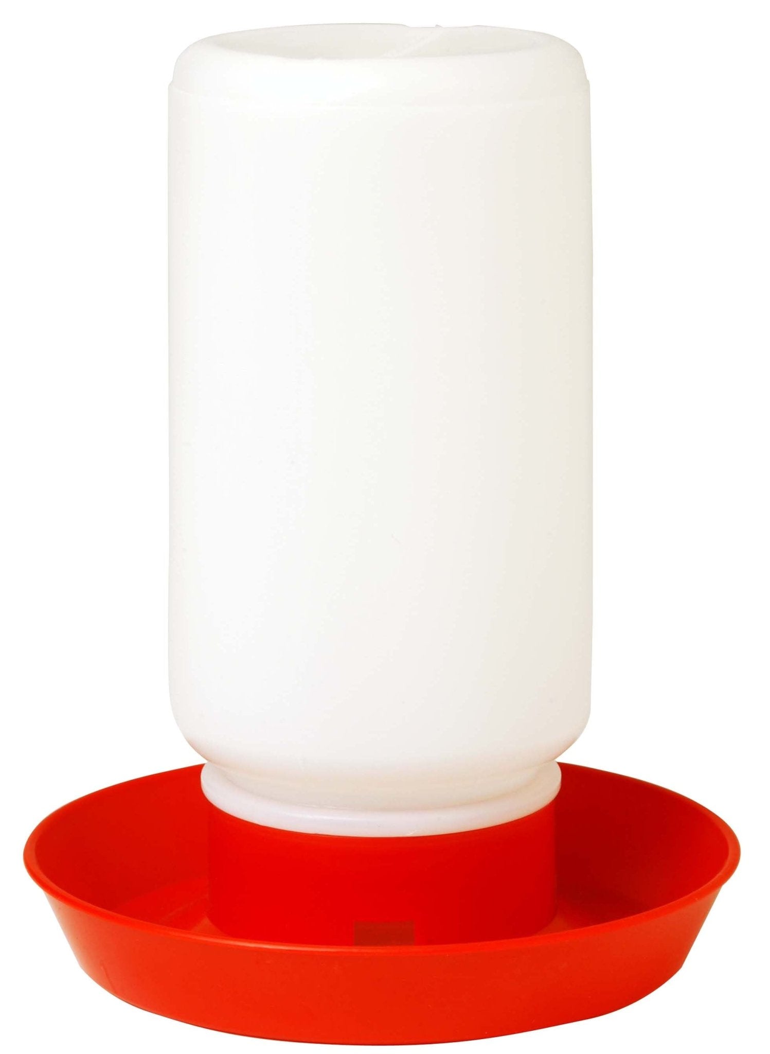 Little Giant 1 Quart Chicken Feeder & Waterer - Plastic Screw-On Jar &