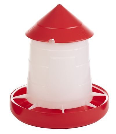 Little Giant Deluxe Hanging Feeder with Lid - 22 lb Capacity for Poult