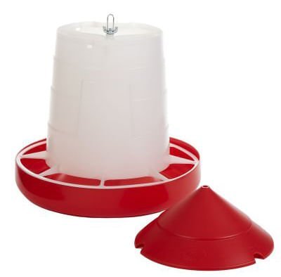 Little Giant Deluxe Hanging Feeder with Lid - 22 lb Capacity for Poult