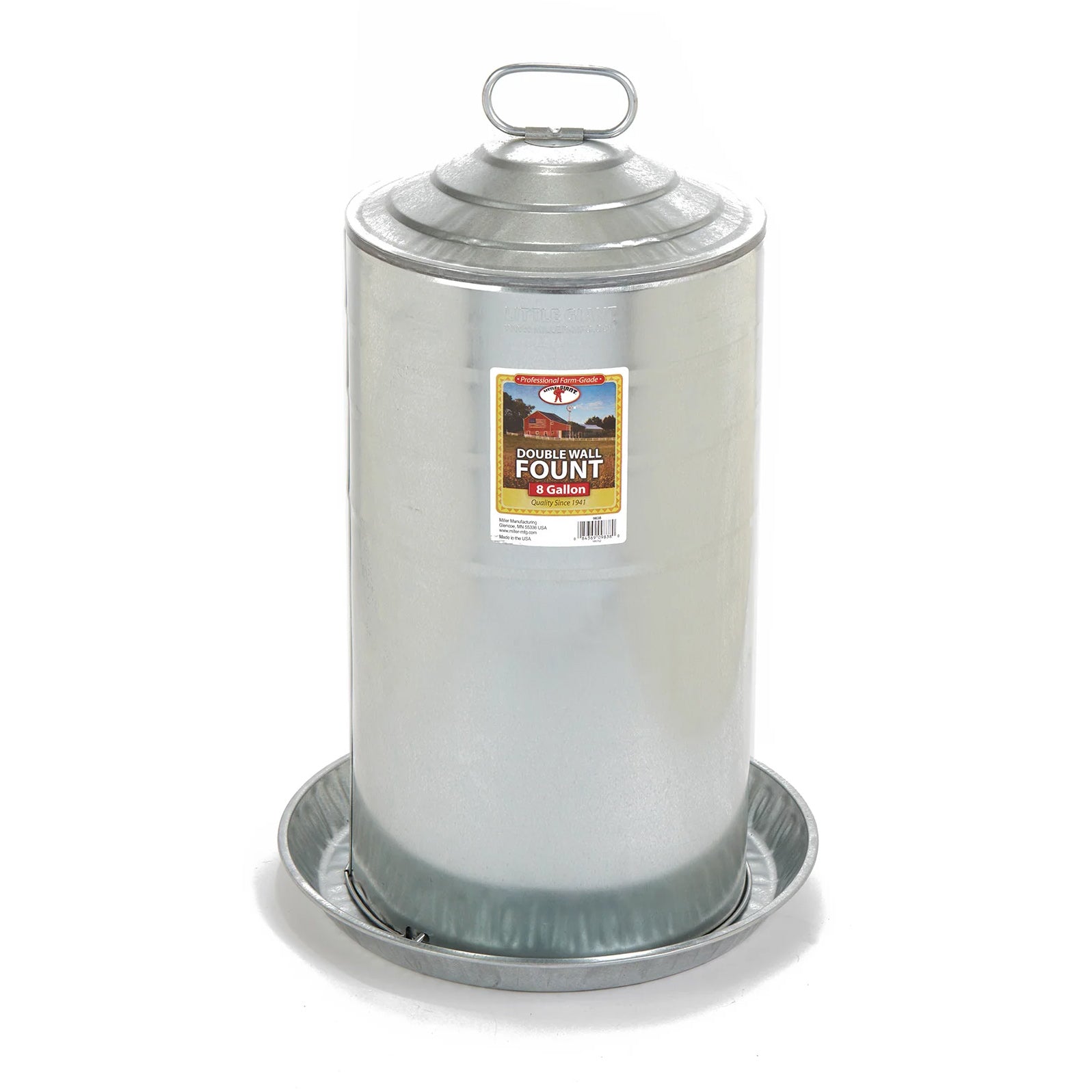Little Giant Double Wall Fountain Poultry & Chicken Waterer - Clean, R