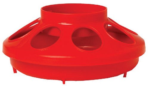 Little Giant 1 Quart Chicken Feeder & Waterer - Plastic Screw-On Jar &