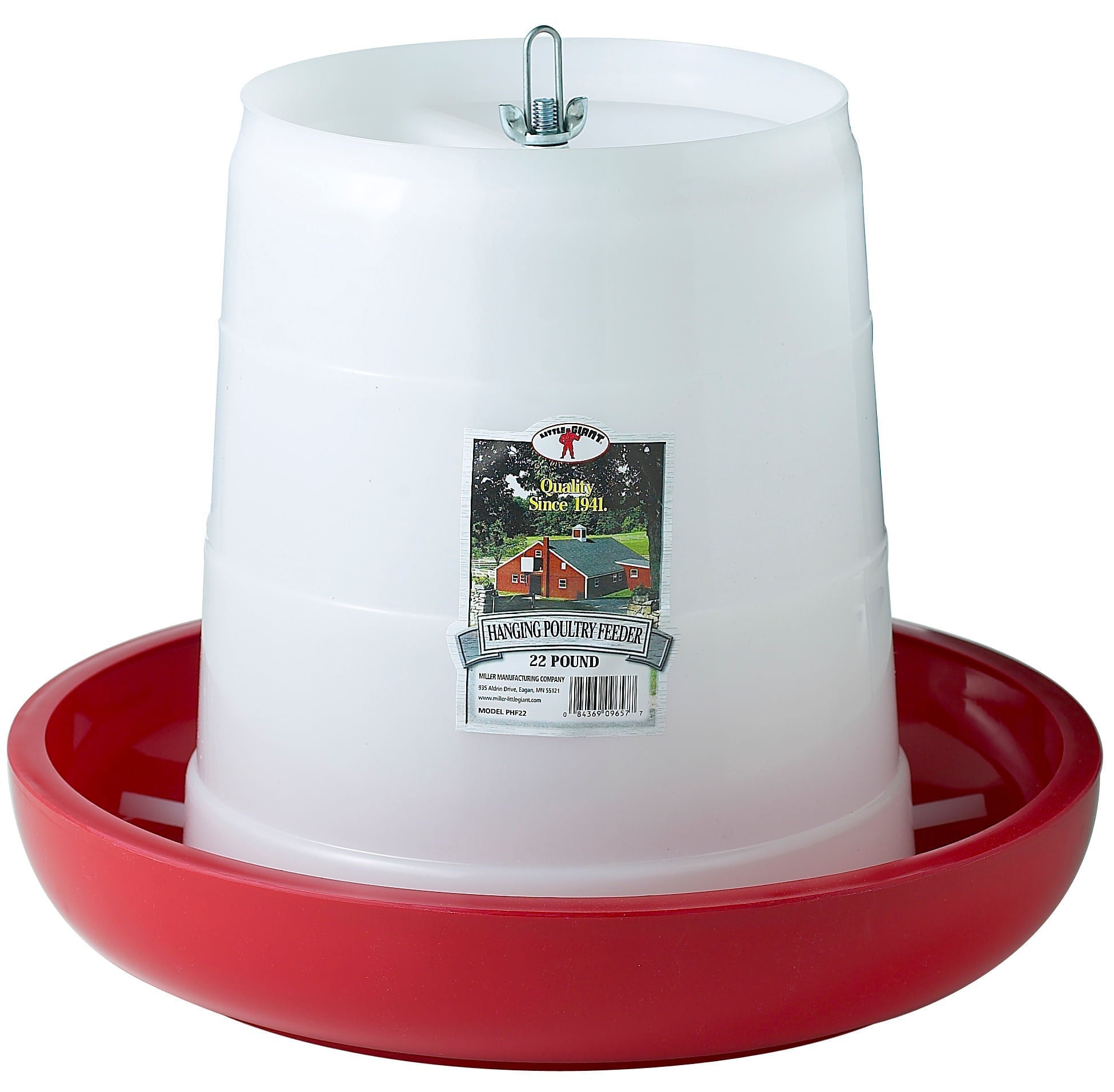Little Giant Plastic Hanging Chicken Feeders - Low-Waste Feeding for B